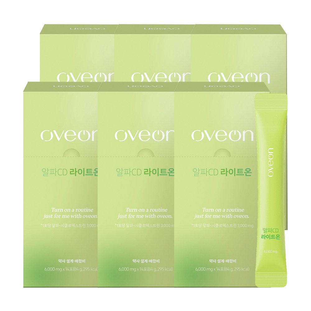 오브온 라이트온 고함량 알파CD 특허원료 LM1019, 6개, 14회분 60,900원
