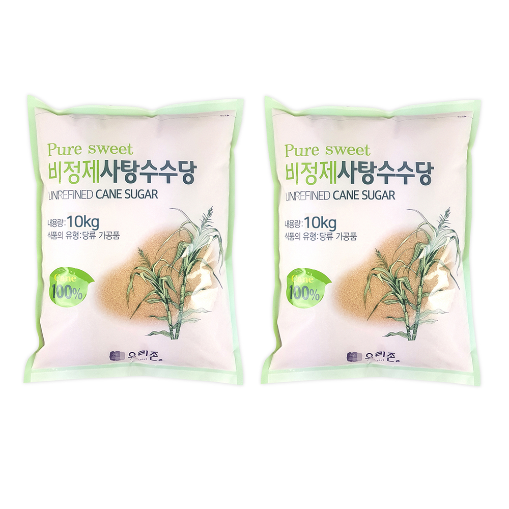 우리존 비정제 사탕수수당, 10kg, 2개 47,000원