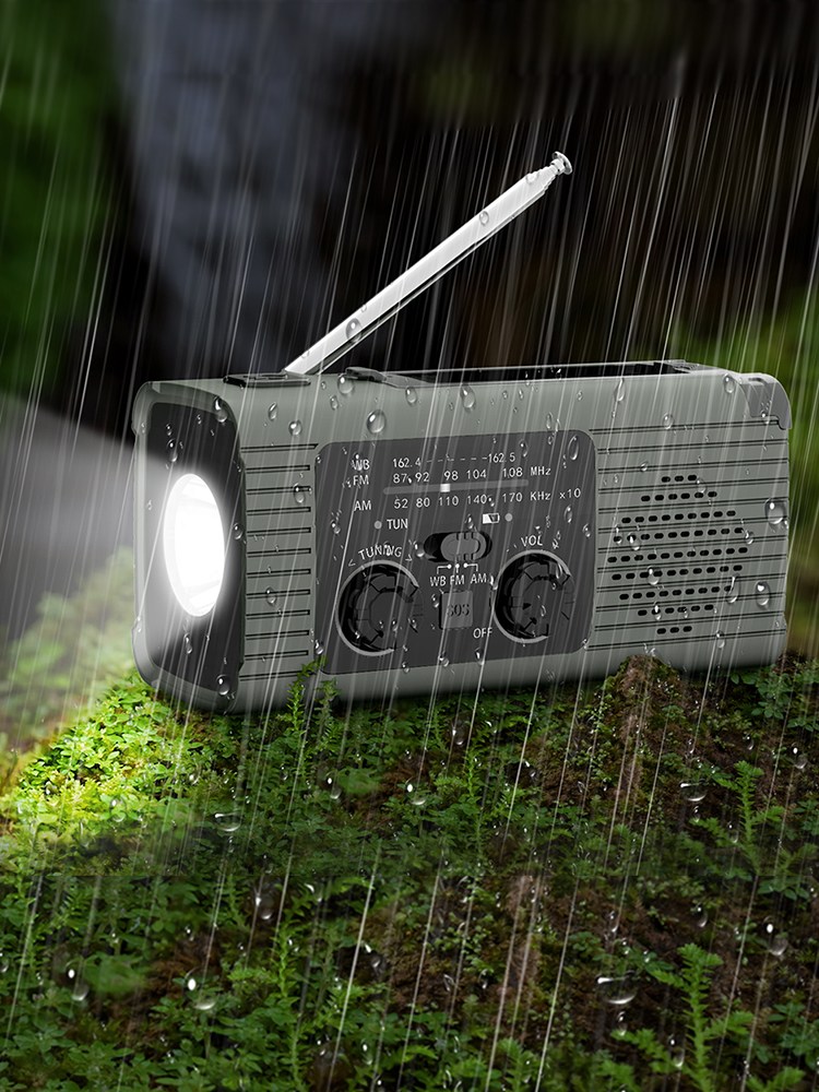 캠프365 5IN1 울트라 다용도 라디오 랜턴SOS손전등태양열충전블루투스스피커 45,900원