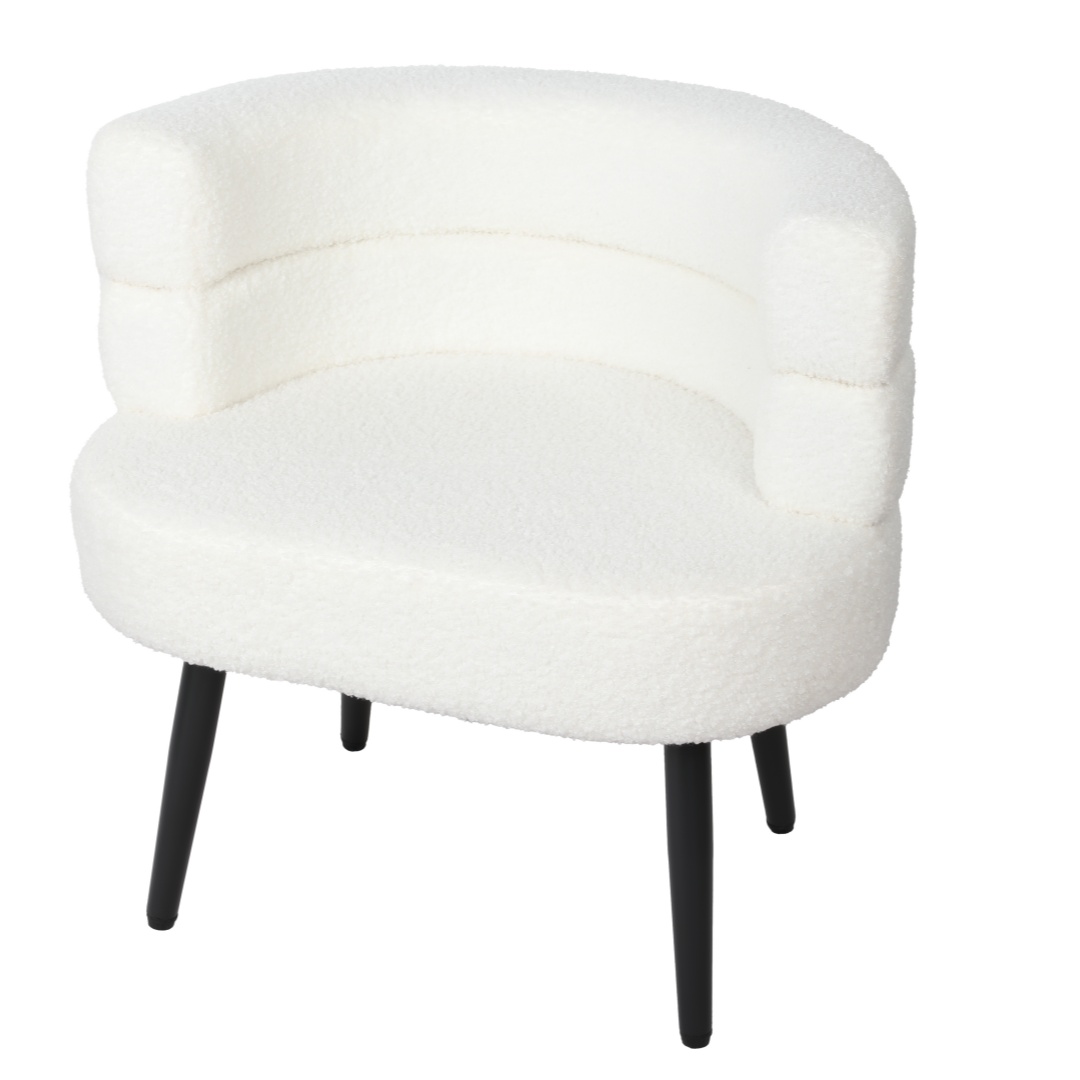 더디테일 모던 양가죽 스펀지 쿠션 1인용 소파 화장대 거실 발코니 소형 주택 인테리어 의자, 화이트, 1개 65,500원