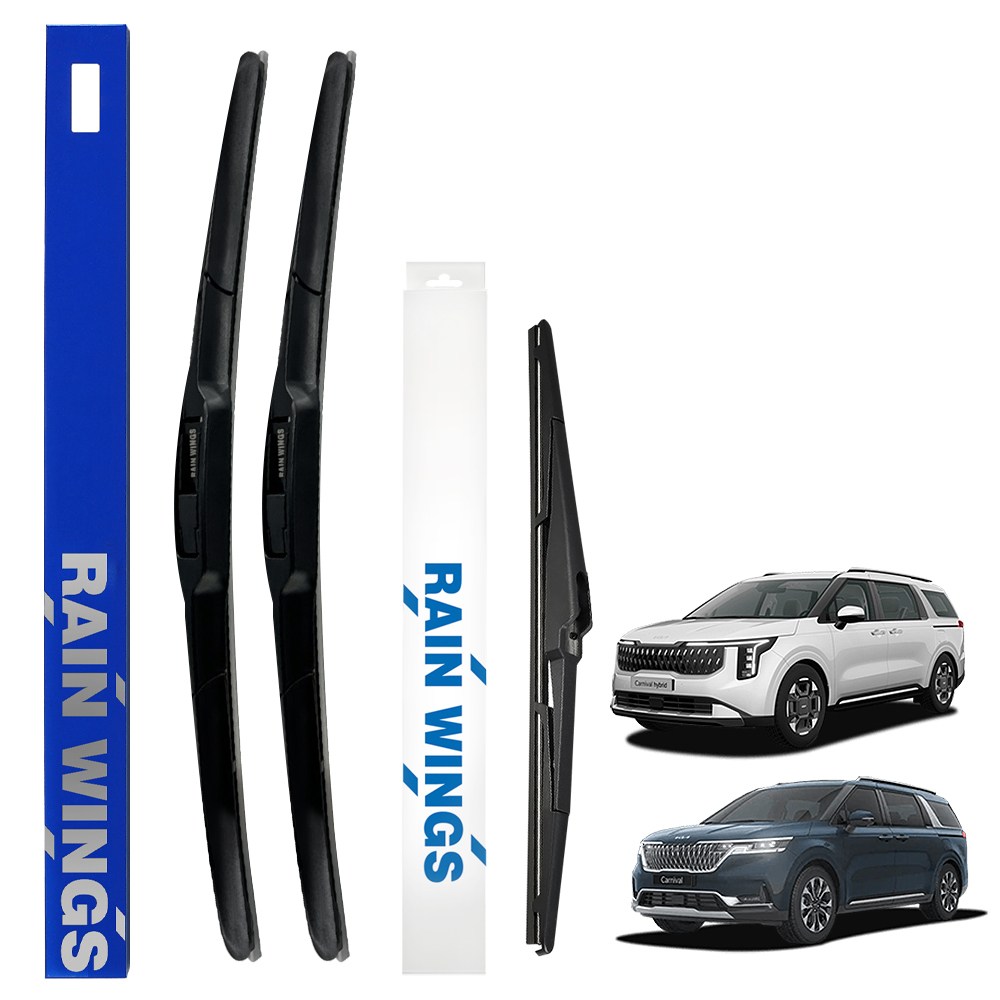 기아 카니발 KA4 순정(호환)형 하이브리드 와이퍼 전면 후면 후방 리어 세트 9인승 11인승 하이리무진 디젤 가솔린, 기아 카니발 KA4 25,400원