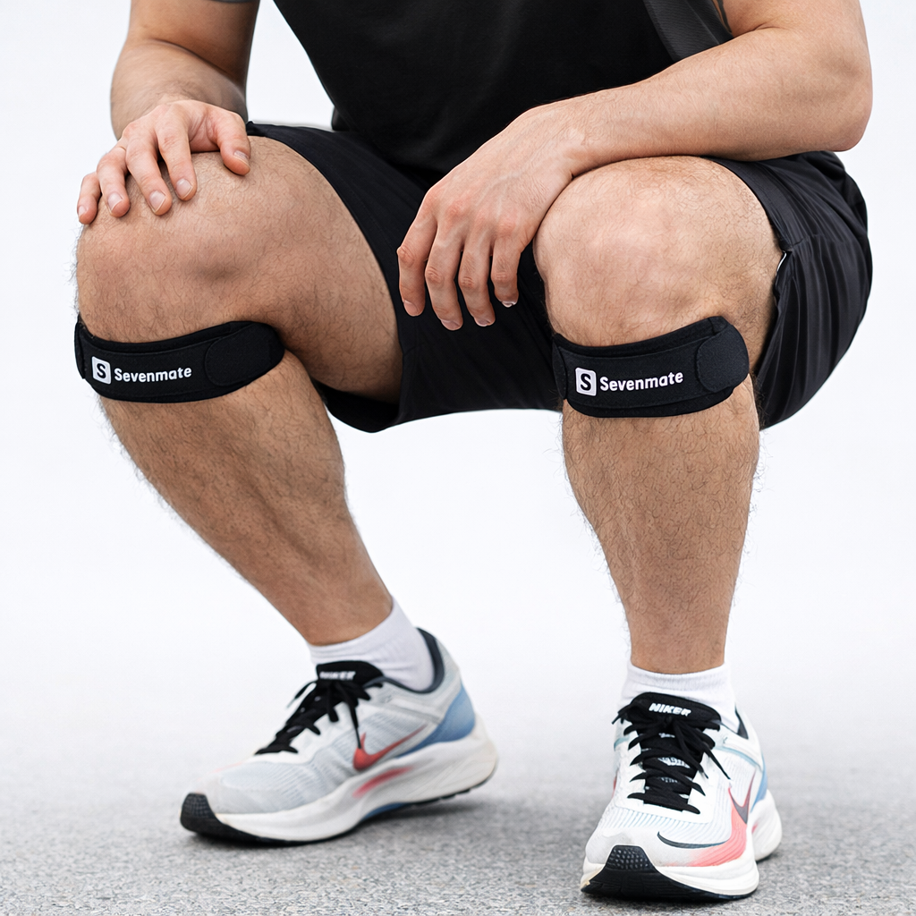 세븐메이트 무릎보호대 슬개골 슬개건 압박, 블랙, 2개 27,000원