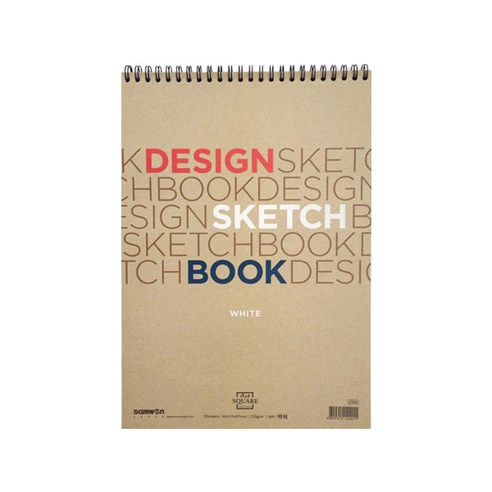 아트스퀘어 디자인 스케치북 A4 20매 세로형 4개 10,190원