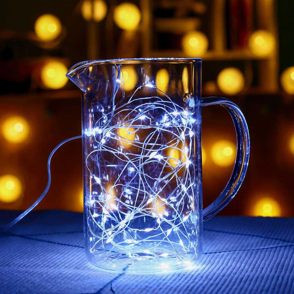 도매토피아 USB타입 LED 드럼 와이어 전구 100구 10m 백색, 백색, 100구, 1개 5,970원