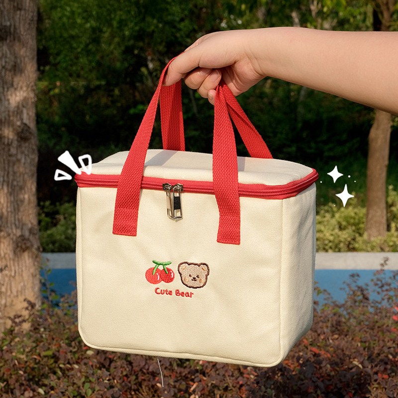 귀여운 곰돌이 보냉백 보온백 도시락가방 쿨러백 캠핑 피크닉가방 어린이집 이유식 가방 7,500원
