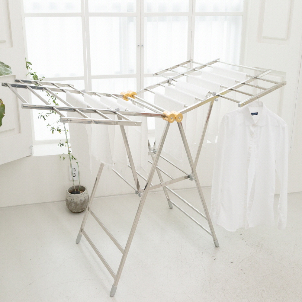 주식회사아텍스 바퀴달린 Y 스텐 빨래 확장형 접이식 건조대 73,000원