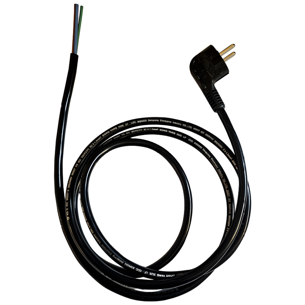 측면접지 전원코드 220V 2m 1.5SQ 수리용 플러그 작업등 전선 DIY, 1개 4,300원