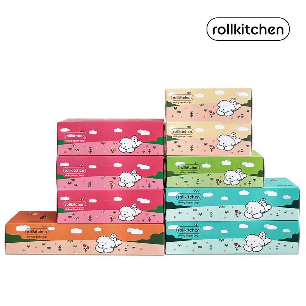 롤키친 슬라이딩 지퍼백 5종 세트(79매), 1개 27,800원