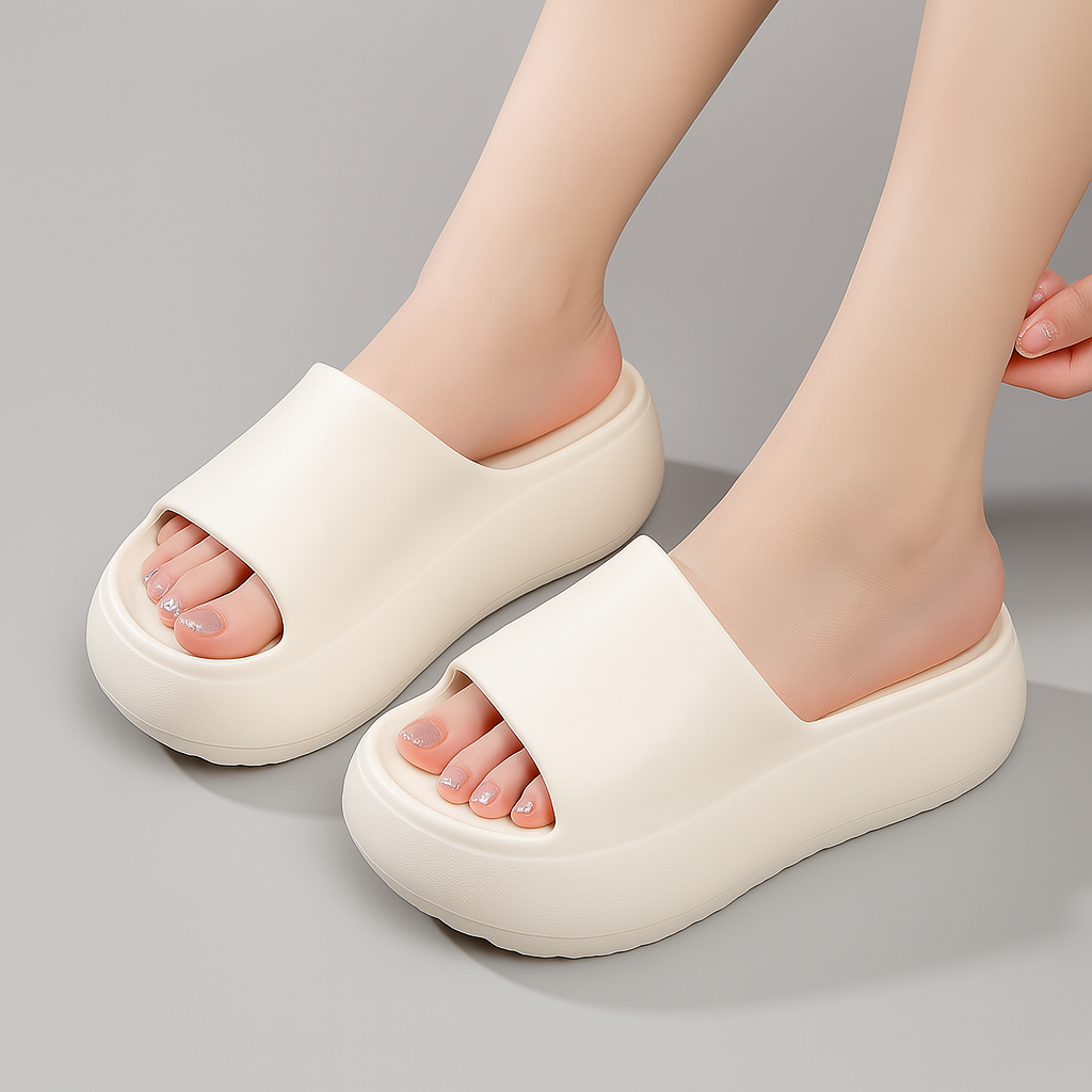 솜솜스퀘어 발편한 5cm 키높이 여성용 통굽 슬리퍼 15,400원