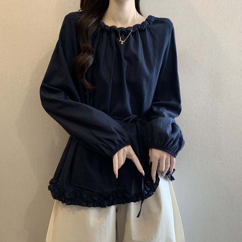 TIMEPURE 신상 봄가을 여성용 티셔츠 빅사이즈 베이직 라운드넥 캐주얼 데일리 오버핏 슬림핏 체형 커버 긴팔 상의 27,800원