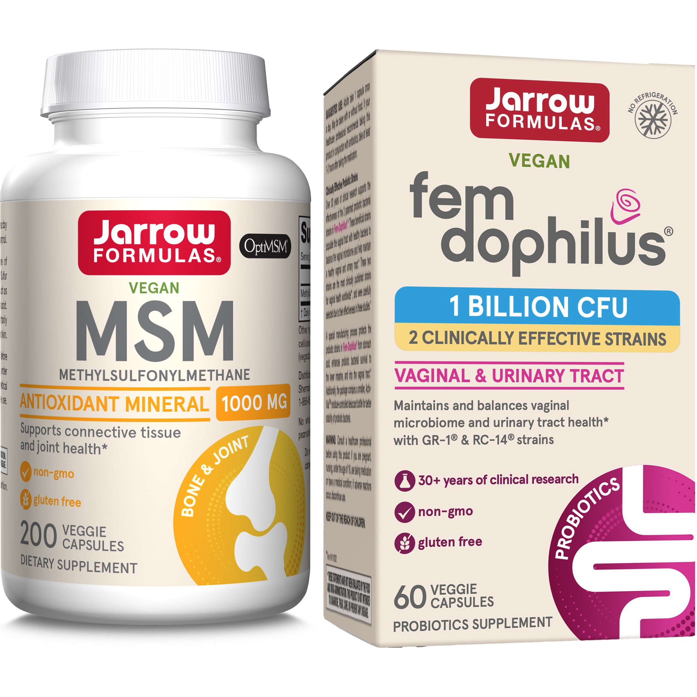 재로우 우먼 펨-도필러스 유산균 10억 베지테리안 캡슐, 유산균 60개입 + MSM 200개입, 1개, 60정 44,940원