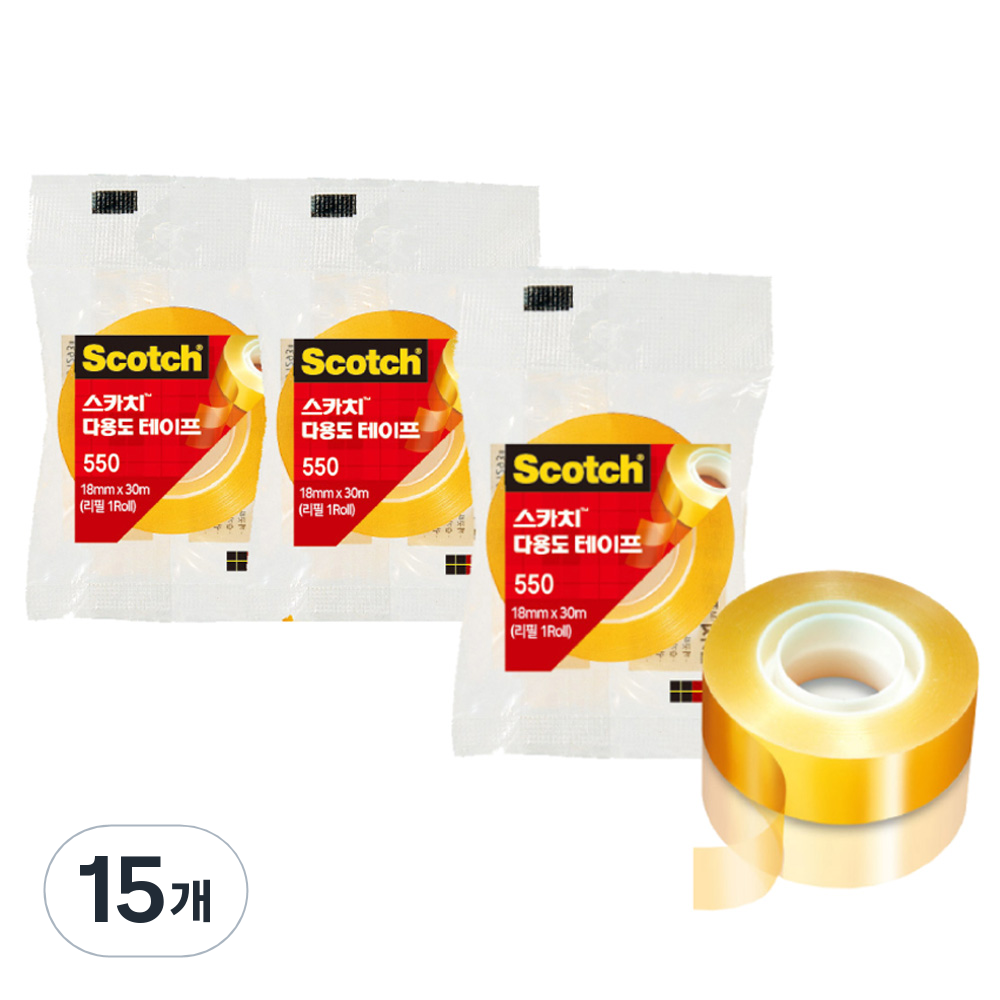 쓰리엠 스카치 다용도 테이프 550 18mm x 30m 24,020원