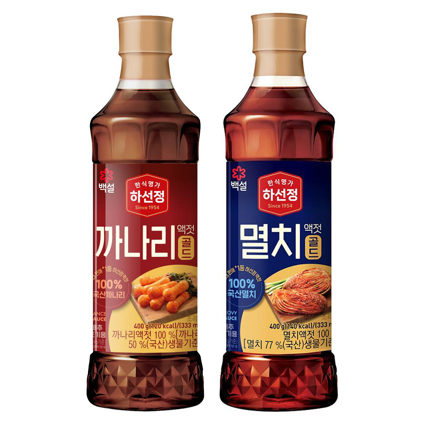 하선정 까나리 액젓골드 400g + 멸치액젓 400g 7,980원