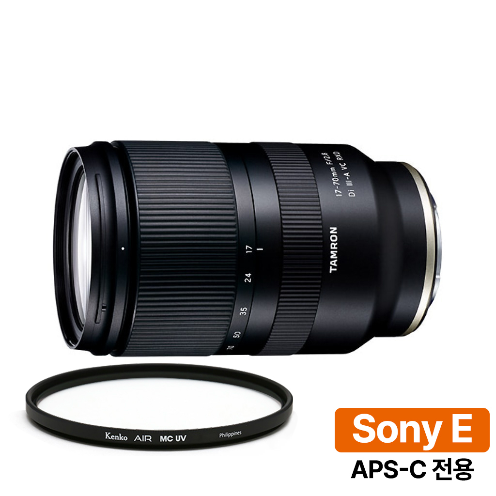 [지금사면 3년보증 + 5만P 증정] 탐론 17-70mm F/2.8 Di III-A VC RXD B070 소니E용 + 겐코 AIR MCUV 67mm 필터, 탐론 B070E + AIR MCUV 67mm 909,000원