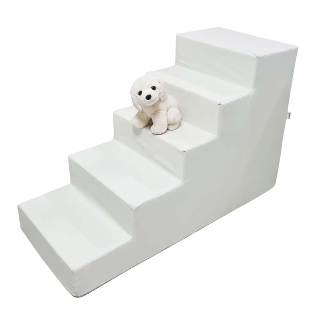 8DECO 강아지계단 5단 60cm 펫스텝, 애견계단, 그레이계단, play5 방수 아이보리, 1개 74,900원
