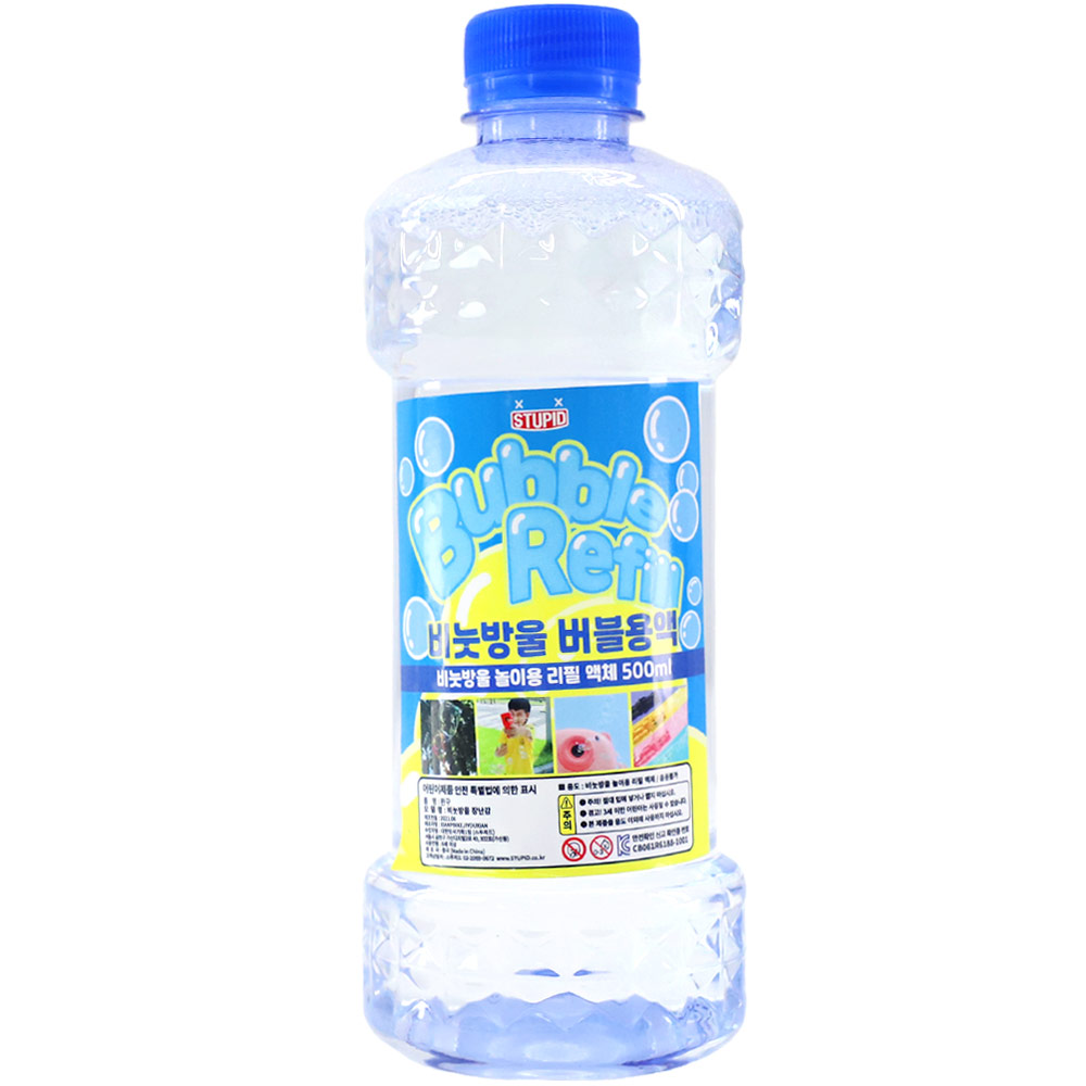 비눗방울 KC인증 버블 리필 용액 500ml, 단품, 1개 1,370원