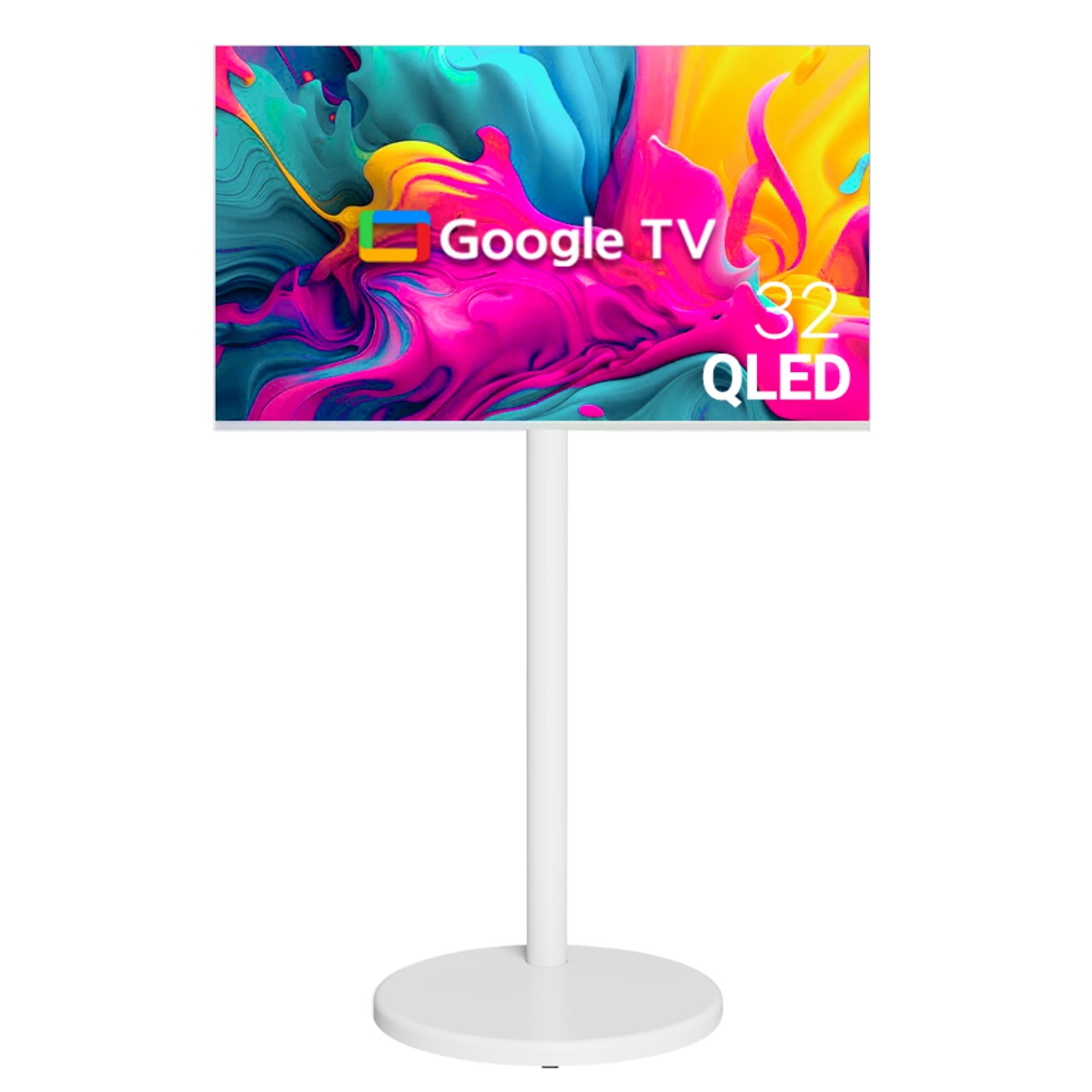 무빙큐빅스 스마트 32인치 FHD QLED 삼탠바이미 화이트에디션 스탠딩 이동식 TV 삼텐바이미 중소바이미 266,100원