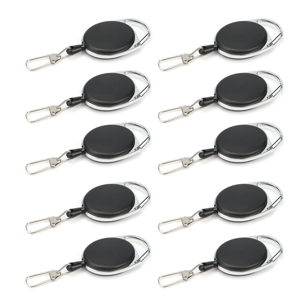 너츠 와이어 핀온릴 카라비너 키링 10개, 블랙, 1세트 10,490원