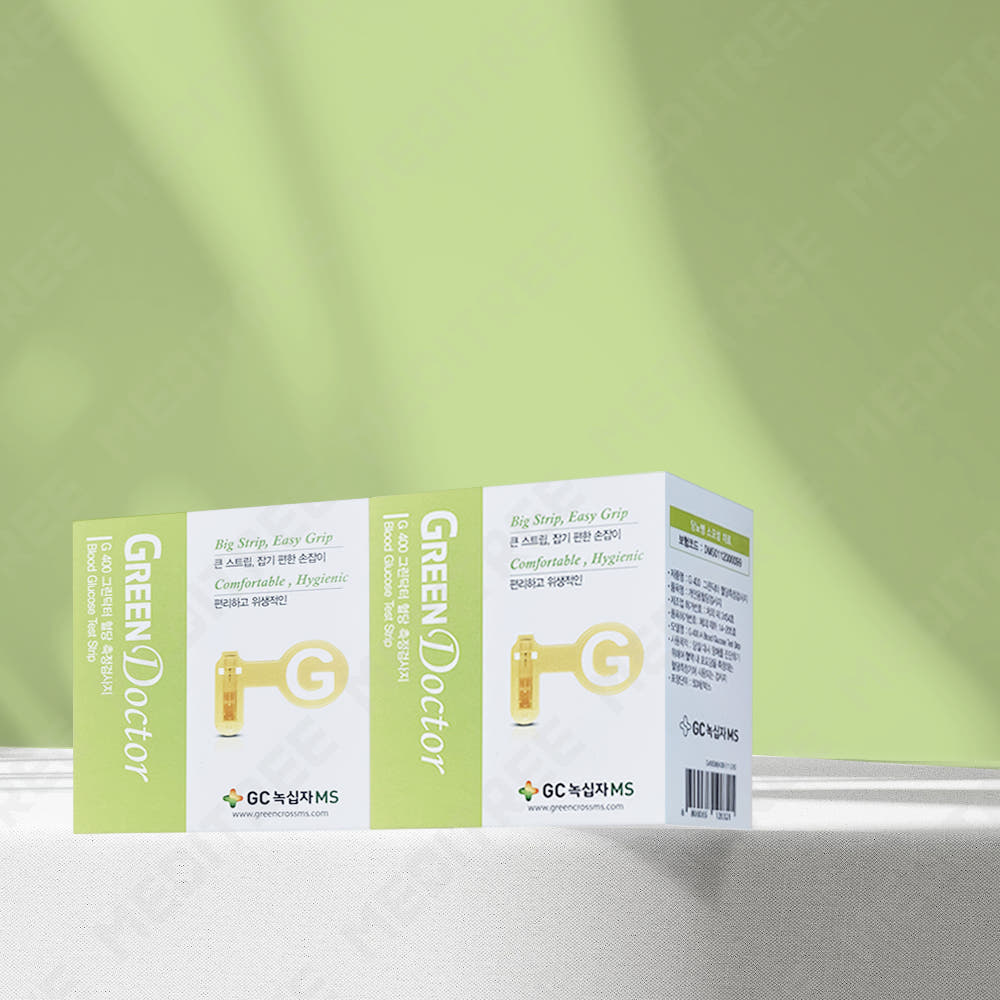 그린닥터 시험지 100매+침 100개+솜 100매, GC 녹십자 메디스 MS 혈당 측정 검사지 당뇨 스트립 체크지 strip, 1개 37,500원