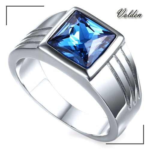 볼던 MR1125 남자 여자 써지컬 스틸 큐빅 패션 반지 32,000원