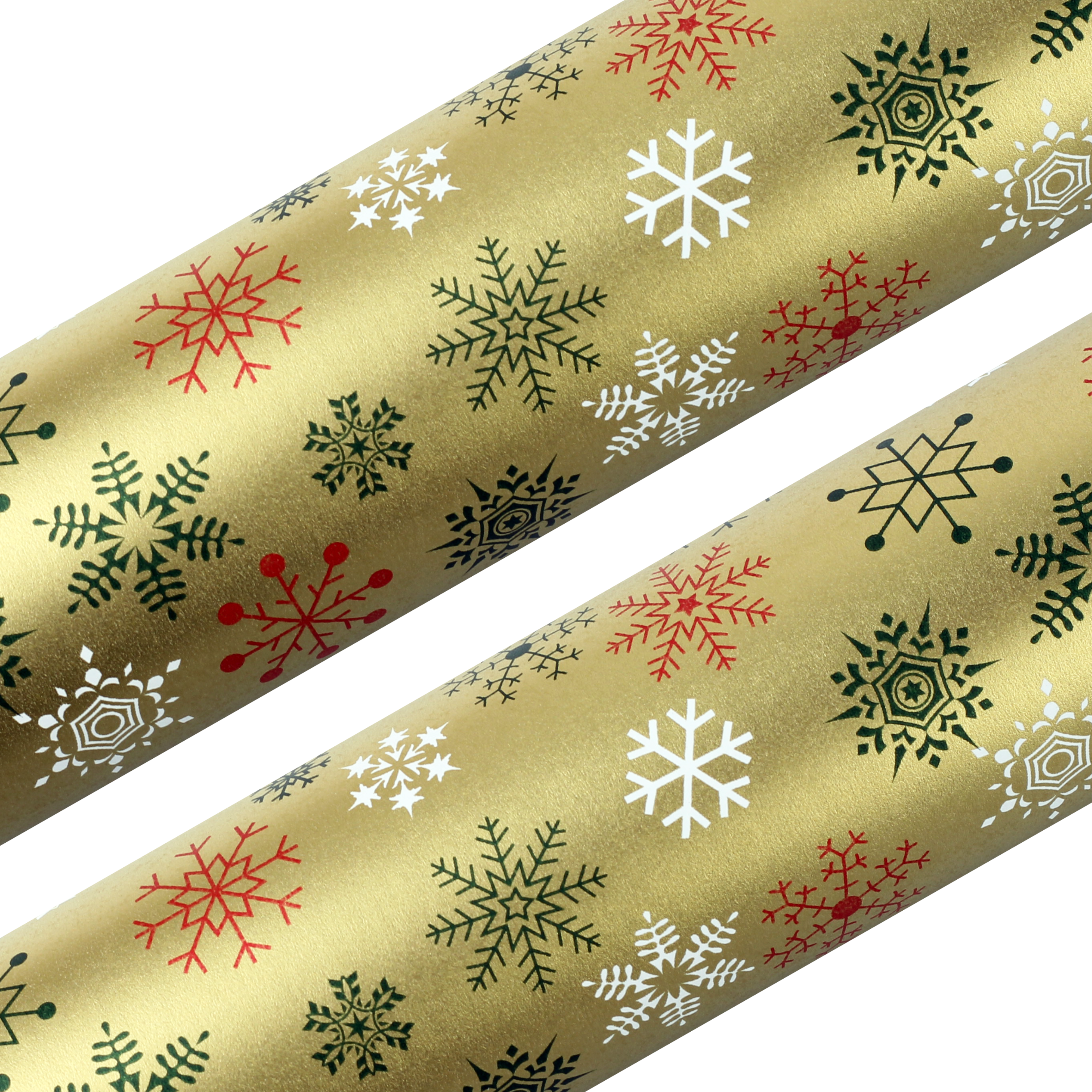 노크원 크리스마스 종이 포장지 눈결정 포장지, 금색, 2개 19,250원