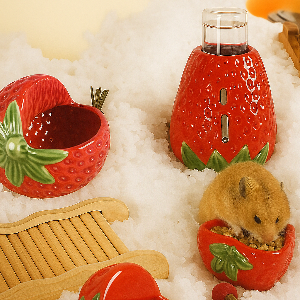 피그미 다람쥐 햄스터 소동물 세라믹 급식기 은신처 급수기 세트 41,800원