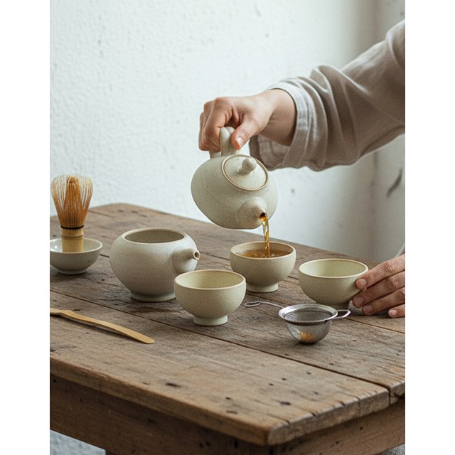 국산 3인다기세트 유백유 전통다도 녹차 홍차 꽃차 도자기 찻잔 64,000원