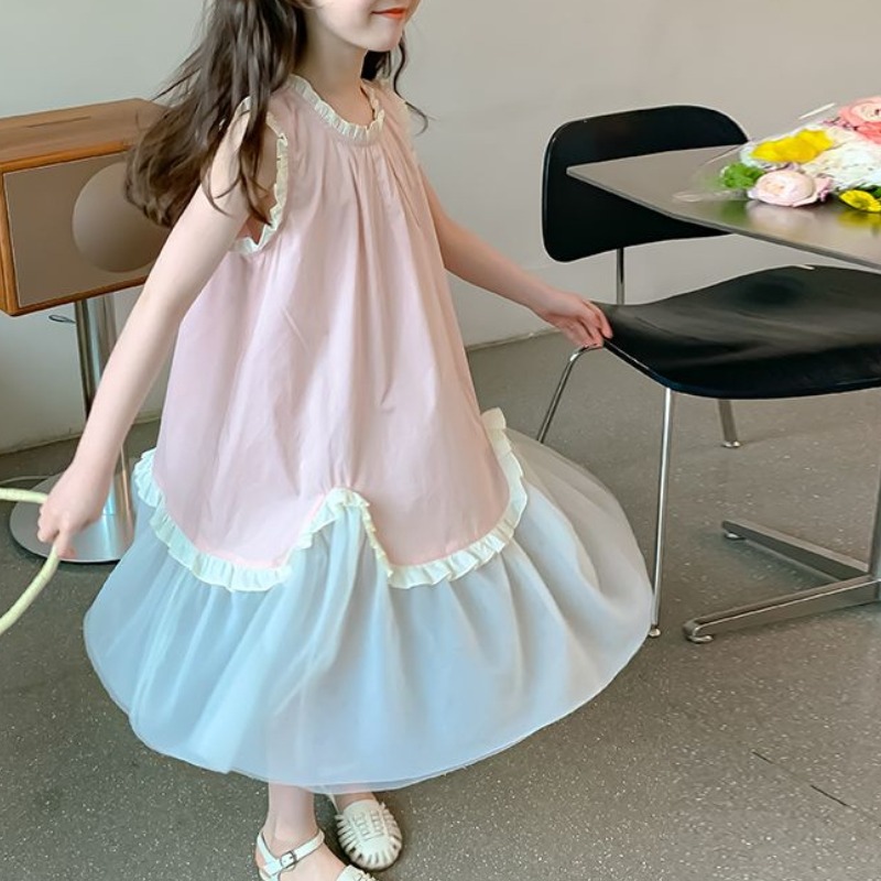 Toruva어린이 아동 여름 민소매 배색 퍼프 원피스14세 이상 22,190원