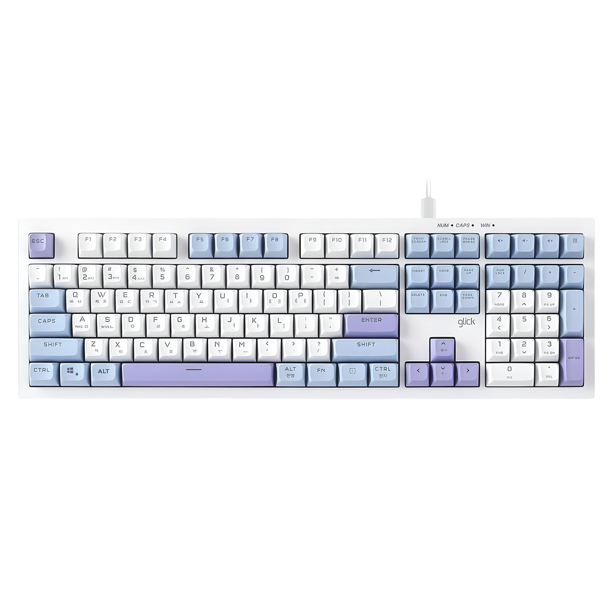 지클릭커 오피스프로 사일런스 M RGB 무소음 방수 유선 키보드 19,800원