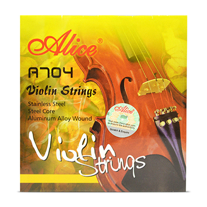 앨리스 코네임 현악기 스트링 바이올린 줄 세트, 단일상품, 혼합색상, 1개 8,200원