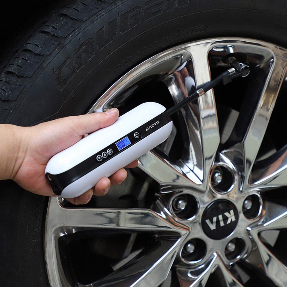 오토비트 오메가 무선 에어컴프레셔(AV-106) 충전용 차량용 오토바이 자전거 전동바이크 타이어 구기류 펌프 공기주입기 공식수입원, 1개 44,050원