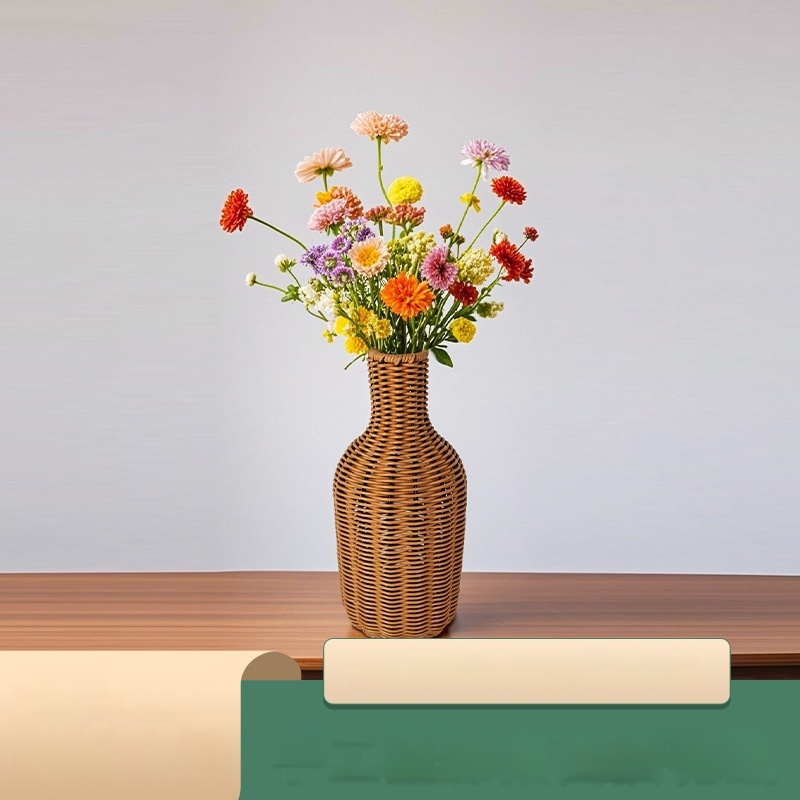 하사모 테이블 장식용 수제 라탄 화병, 브라운 11,600원