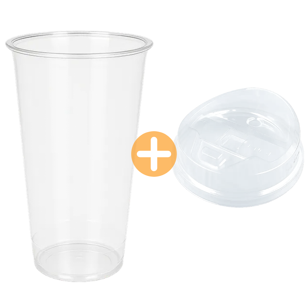 580ml 투명 22온스 92파이 아이스컵 머그롱개폐리드 세트 1000개 99,410원