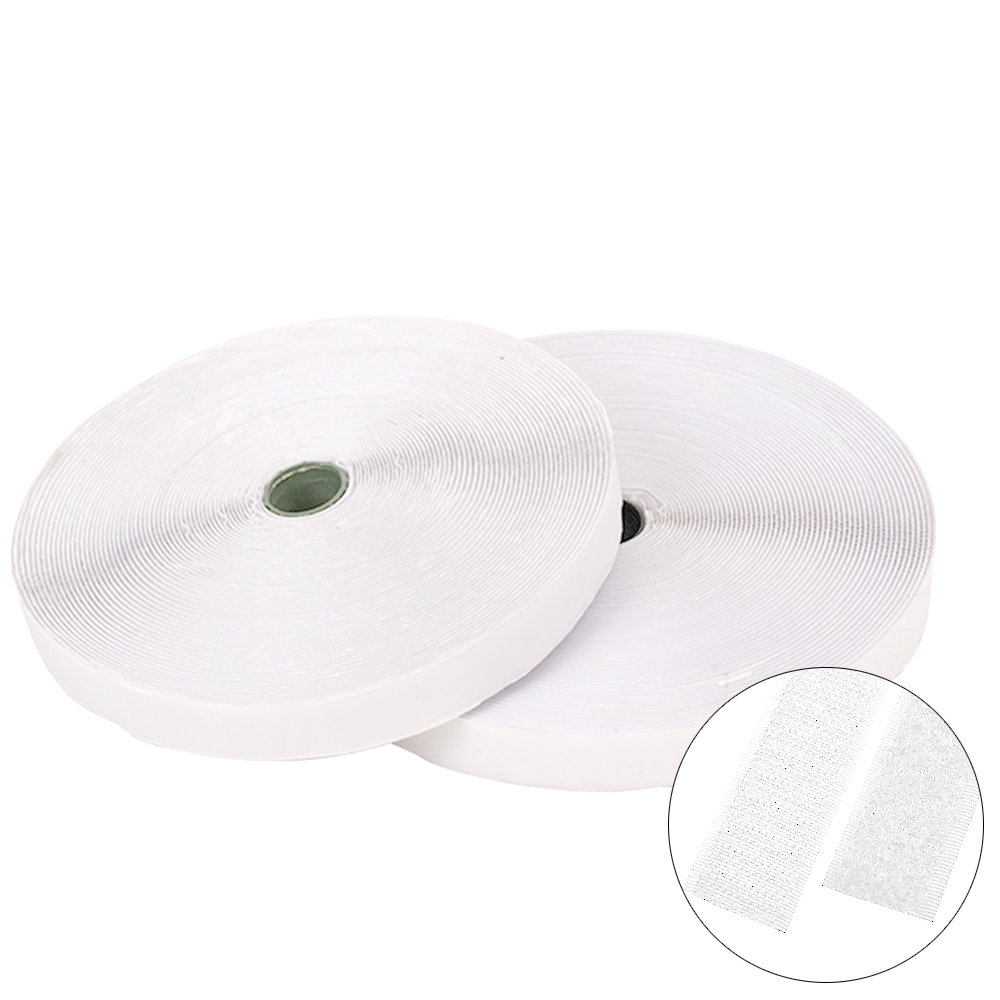 접착식벨크로찍찍이 화이트 30mm 25M 암수세트, 1개, 현재가 14,990원