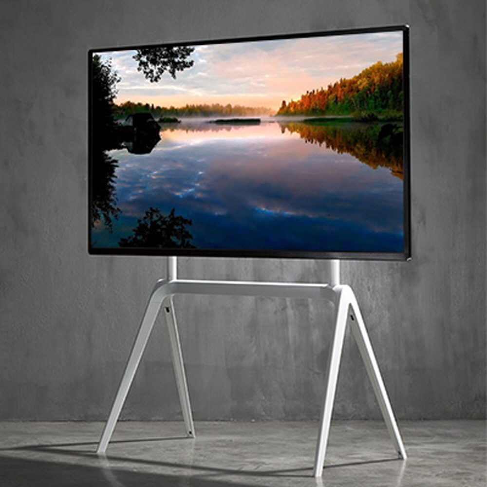 +FN-07W 스탠드형 업소매장 간편 설치 깔끔한선정리 공간 활용도 안정적설치 TV브라켓거치대 TV받침대 엔산마운트 163,600원