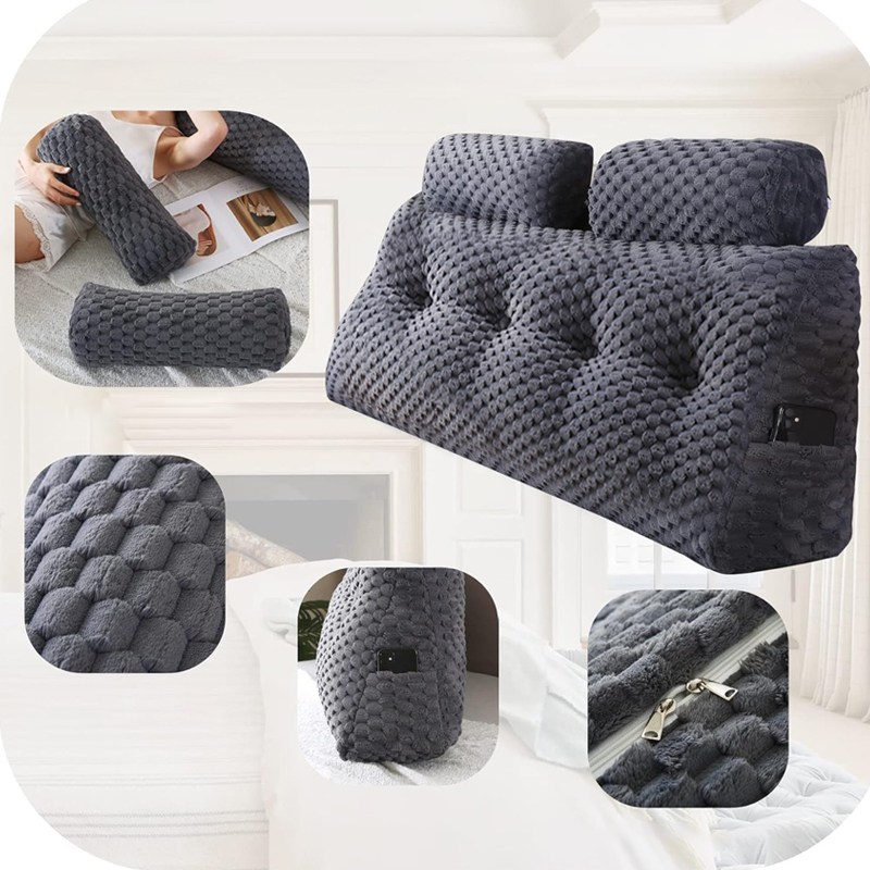 삼각 등받이쿠션 쇼파 벨벳 목베개 고급형 (주)존글로벌 25,900원