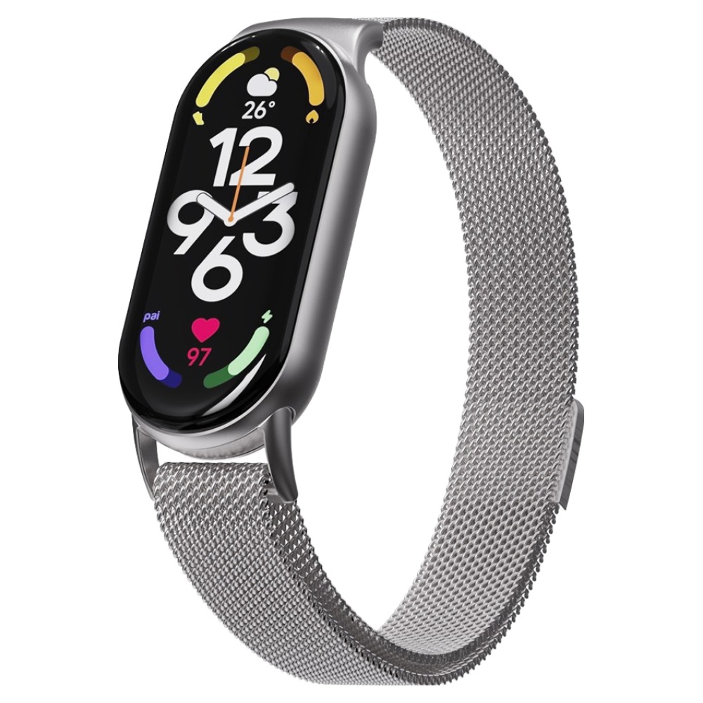 칸탐 미밴드 10 9 9 스트랩 밀레니즈루프 메탈 밴드 시계줄, 실버, 1개 8,800원