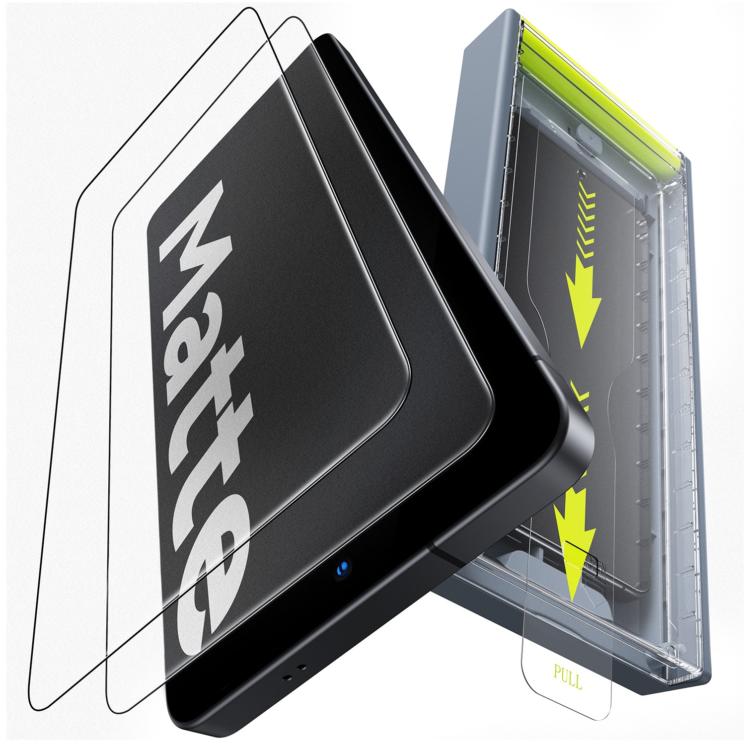 WSKEN 무광 액정필름 9H강화유리 지문방지 저반사 보호 Easy 자동부착, 2개 34,900원