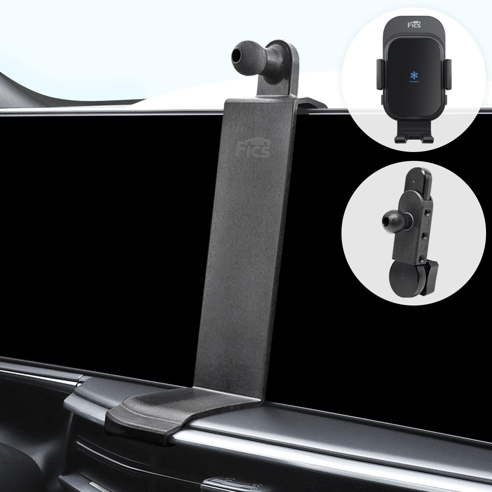 픽스 쏘렌토 MQ4 24년 페이스리프트 이후 차량용 핸드폰 충전 거치대 세트, 1세트, 블랙 64,500원