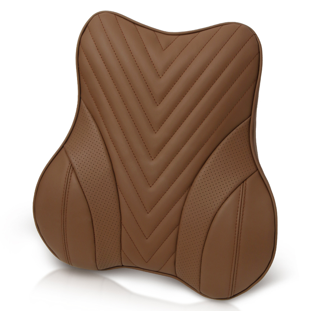 카렉스 블랙스 차량용 퀄팅 3D 등받이 허리쿠션, 브라운, 1개 25,900원