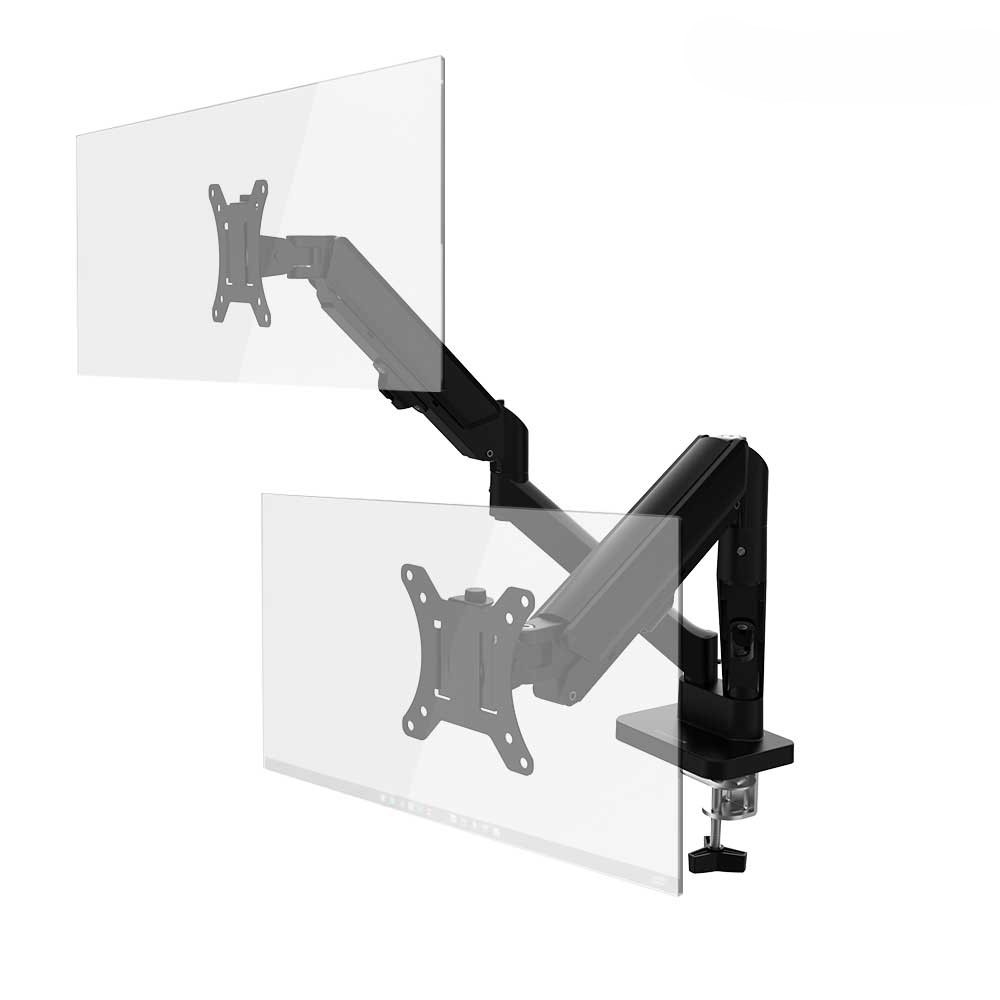 마운트뷰 LUX17 듀얼 모니터암, 1개, 블랙 [EW031] 44,730원