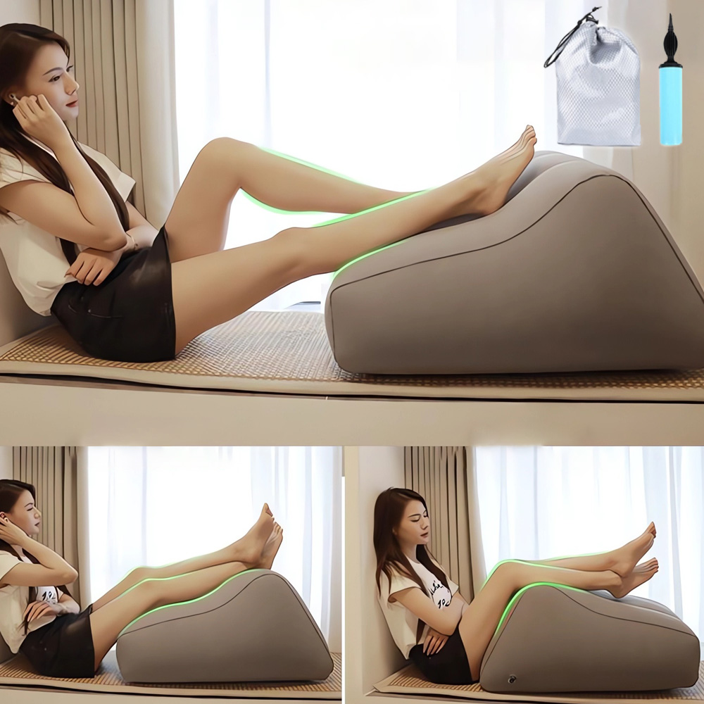 Jeernare 붓기제거 에어 다리 베개 다리 받침대 수면 다리쿠션 수면 다리베개 미끄럼방지 공기주입식, 1개 20,650원
