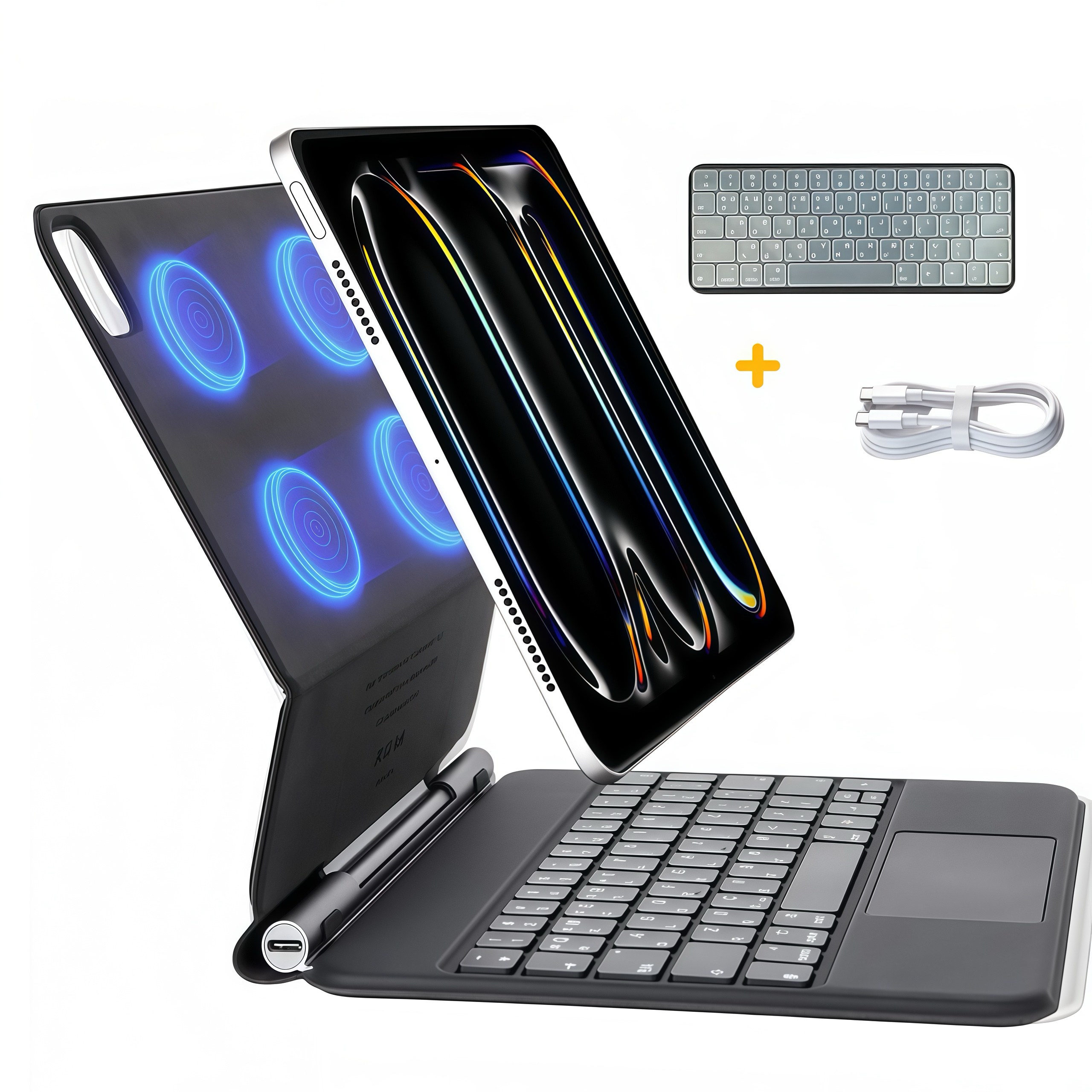 아이시(isee) 2025 아이패드 호환 매직 키보드 iPad 10~11세대/Air 11 4~7세대/Pro (11 1~4세대/12.9 3~6세대/13 7세대)/키스킨+케이블 포함 99,000원