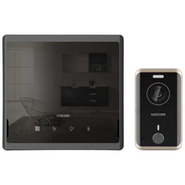 코콤 컬러 비디오폰 KCV-S701(화이트 or 블랙) 4선방식 벽 거치형 106,470원