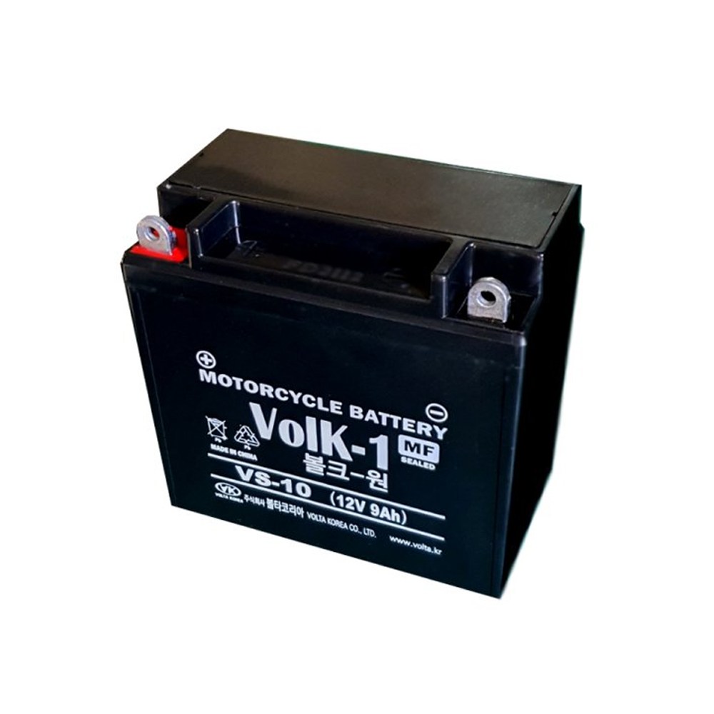 VS-10 12V 9Ah 오토바이 배터리 데이스타(VL)125 150 마그마 밧데리 YTX10-BS 12M9-4 12M9-4A 12M9-4B-1 호환 30,000원