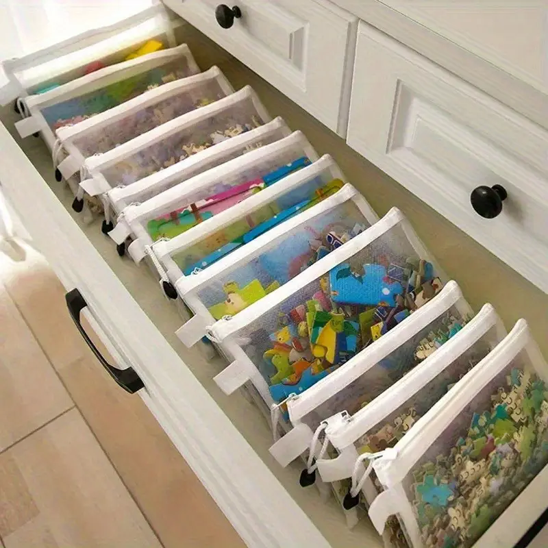 깔끔한 수납 메쉬 지퍼 파우치 9P 세트 8,900원