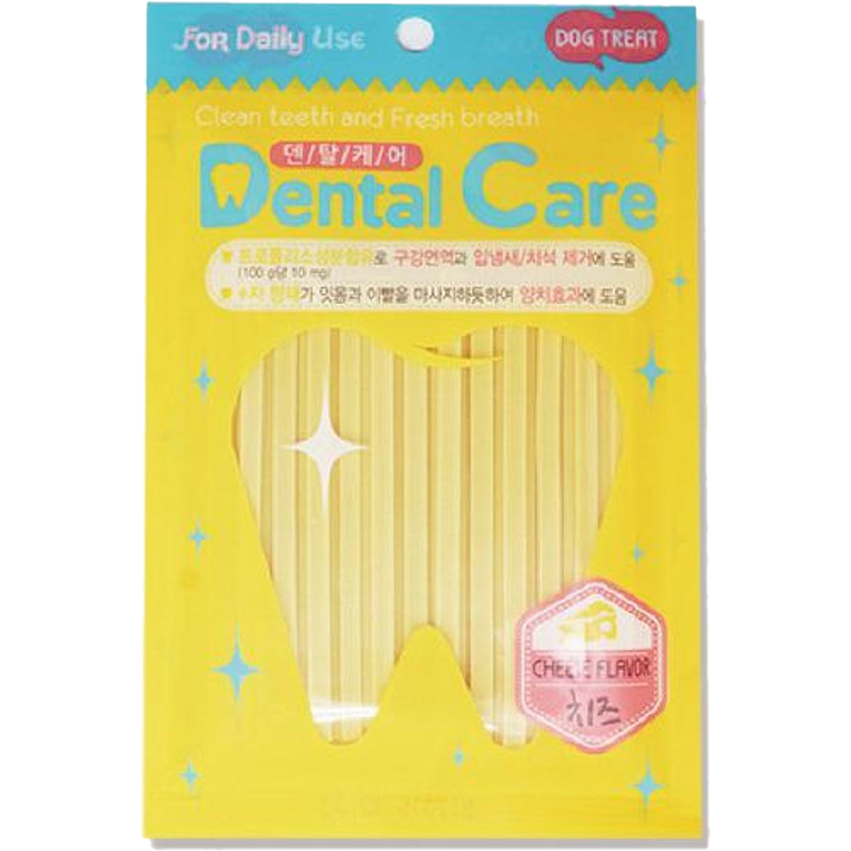 덴탈케어 구강면역력과치석관리 (치즈) 100g 애견간식 반려견간식 치석제거 개껌, 치즈, 100g, 1개 2,490원