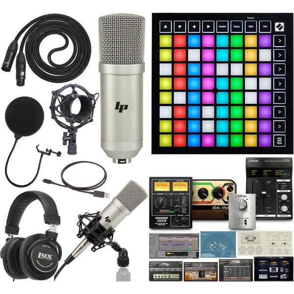 노베이션 런치패드 미니 MK3 64 RGB 패드 미디 그리드 컨트롤러 for 어베이션 라이브 wth 크리에이티브 음악 소프트웨어 키트 및 프로페셔널 스튜디오 녹음 콘덴서 마이크 471,100원