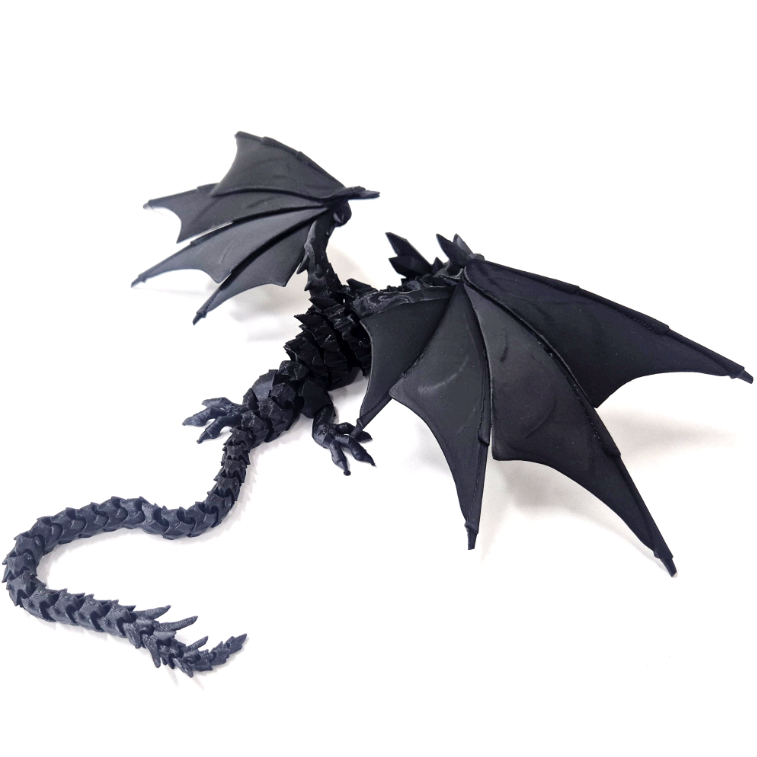 아이카 3D 드래곤 관절 피규어 날개 크리스털 용 인테리어 완구 관절 프린팅, 블랙, 1개 15,000원