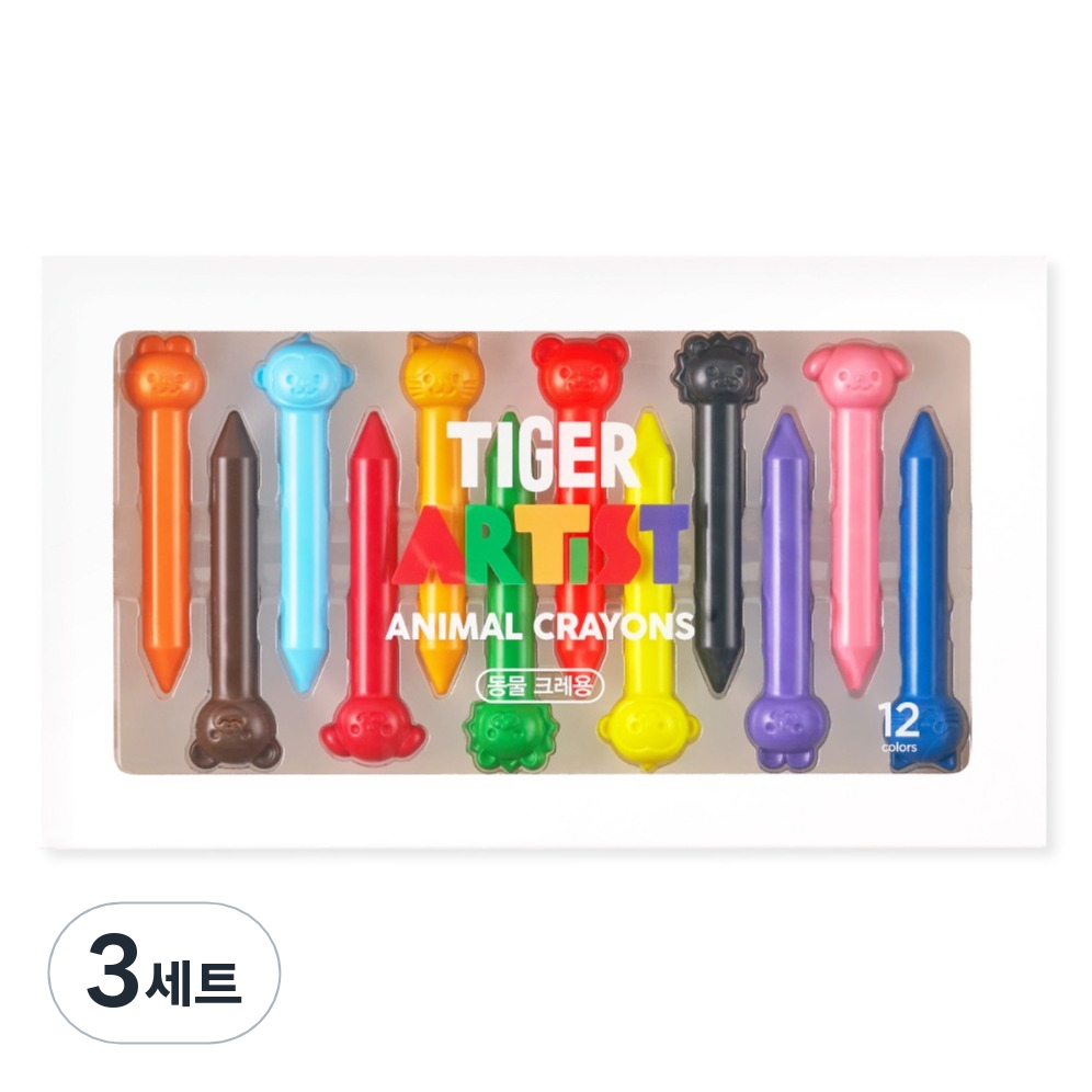 마이리틀타이거 타이거 아티스트 손에 묻지 않는 동물 크레용 23,700원